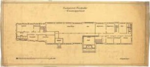 Billing, Hermann; Frankenthal, Zuckerfabrikstr.; Zuckerfabrik, Umbau Verwaltungsgebäude - Grundriss EG