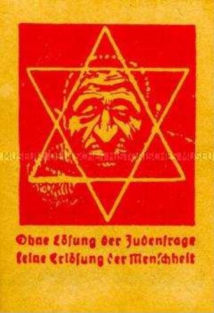 Vignette mit antisemitischer Losung