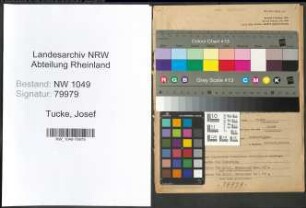 Entnazifizierung Josef Tucke , geb. 17.01.1896 (Postbeamter)