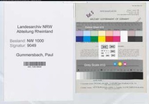 Entnazifizierung Paul Gummersbach, geb. 23.02.1921 ()