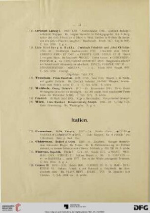 [Italien, Schweiz, Niederlande] (Nr. 723-778)