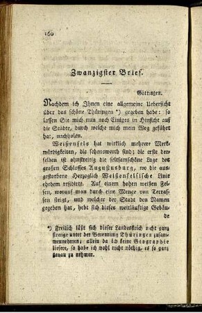 Zwanzigster Brief. - Sech und zwanzigster Brief.