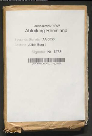 Abrechungen der jülich-bergischen Beamten