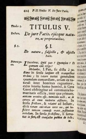 424-443, Titulus V