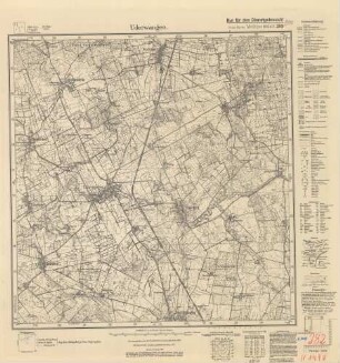 1490 (alte Nr.: 282) Uderwangen, Meßtischblatt (4cm - Karte)
