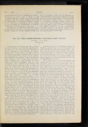 Von der ersten parlamentarischen Studienreise nach Ostasien.
