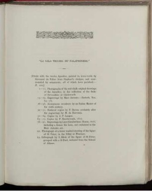 "La Sala Vecchia de' Palafrenieri"