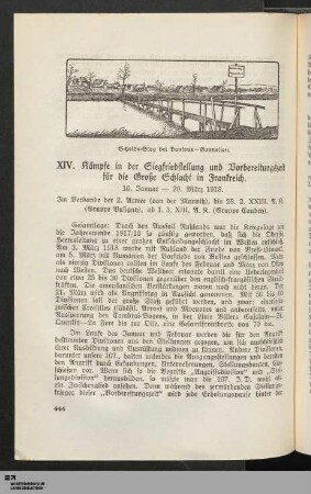 XIV. Kämpfe in der Siegfriedstellung und Vorbereitungszeit für die Große Schlacht in Frankreich (10.1.-20.3.18)