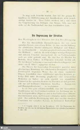 Die Begrenzung der Stahlen