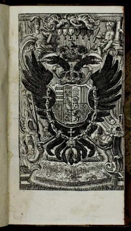 ...Nebst Vorsetzung des Herrn Cammer-Richters, Hrn Präsidenten und Hrn Assessoren Wappen,[...]