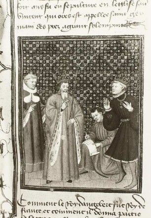 Le Grand Chronique de France: Die Teilung des Frankenreiches unter König Dagobert I. (633)