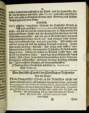 Das Zwölffte Capitel [...]