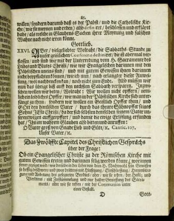 Das Zwölffte Capitel [...]