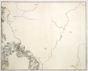 WHK 26 Deutscher Siebenjähriger Krieg 1756-1763: Plan der Umgebung von Telgte, um 1761