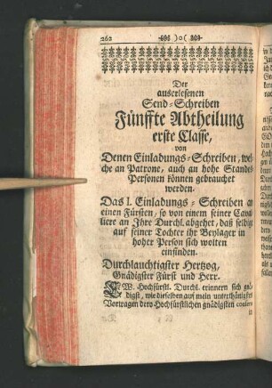 Fünffte Abtheilung