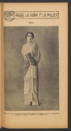Modas: Traje de noche [...] - [Fotografía] : Para la niña y la mujer