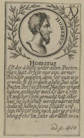 Bildnis des Homerus