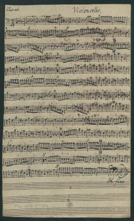 Violoncello. [Jesu, meines Herzens Freud']
