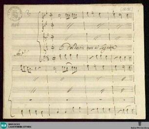 L' Olimpiade. Excerpts - Mus. Hs. 1046 : S, vl (2), vla, b