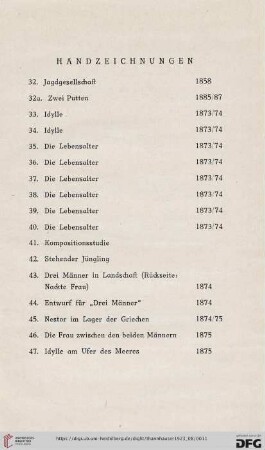 Handzeichnungen (Nr.32-88)