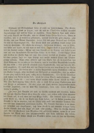Die Mahlzeit.