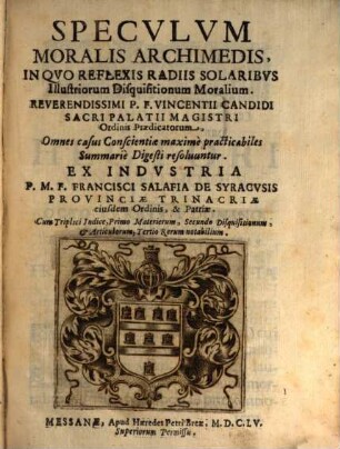 Speculum moralis Archimedis