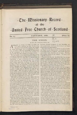 No. 1. January, 1901