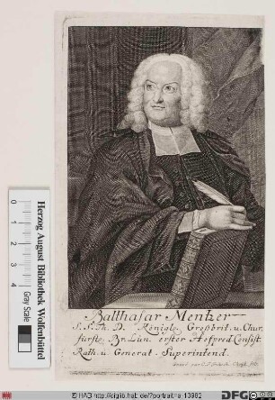 Bildnis Balthasar IV Mentzer
