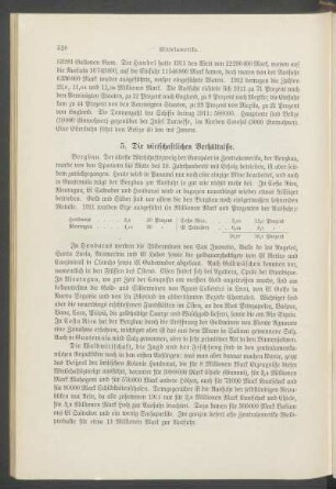 5. Die wirtschaftlichen Verhältnisse.