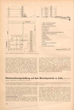 Kleinstwohnungssiedlung auf dem Blumlägerfelde in Celle