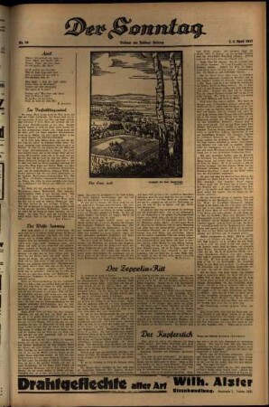 Dritte Ausgabe vom Samstag, den 03. April 1937.