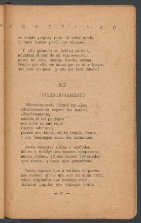XII - Silenciosamente