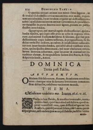 Dominica Tertia post Pascha.