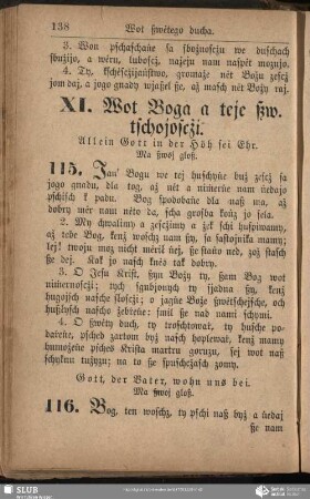 XI. Wot Boga a teje ßw. tschojoscżi