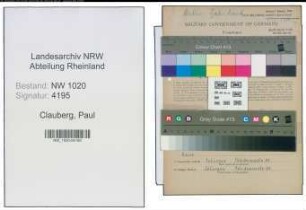 Entnazifizierung Paul Clauberg , geb. 07.03.1891 (Fabrikant)