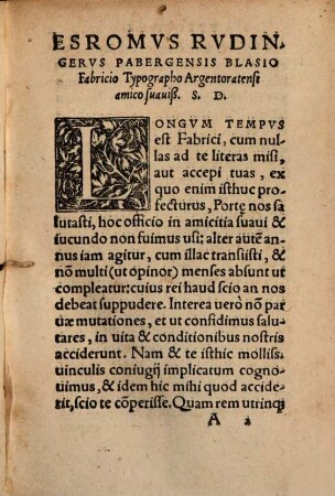Arithmologia Ēthikē : In Hoc Libello Continentur numeris comprehensae indicationes uariae, de quibus animus instrui poterit multiplici cognitione, in primis prude[n]tiae & honestatis praeceptis