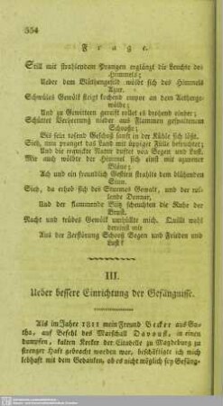 Ueber bessere Einrichtung der Gefängnisse