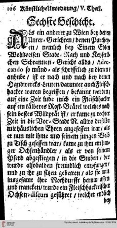 Sechste Geschicht