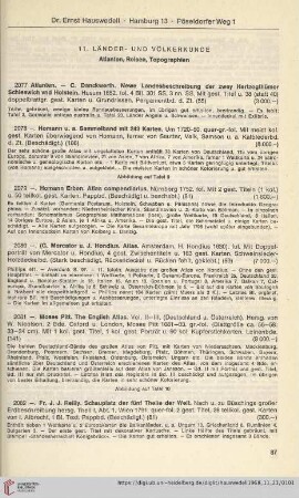 11. Länder- und Völkerkunde (Nr. 2077 - 2141)