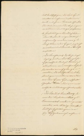Schriftstück an den Königlichen Bau Inspector Salzenberg in Hirschberg 21. September 1849: Schreiben von Massow an Salzenberg, vier Seiten, zusammenhängende Blätter Inv.Nr. 60239,1-4
