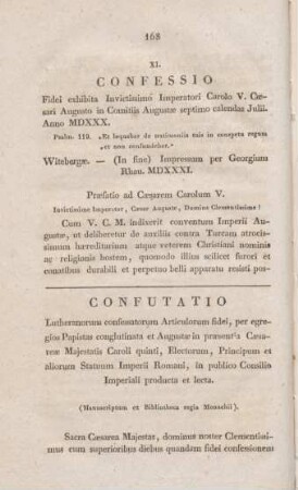 168-199 Das Augsburgische Glaubensbekenntnis únd dessen Widerlegung