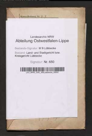 Erblasser: Jockheck, Heinrich Wilhelm: