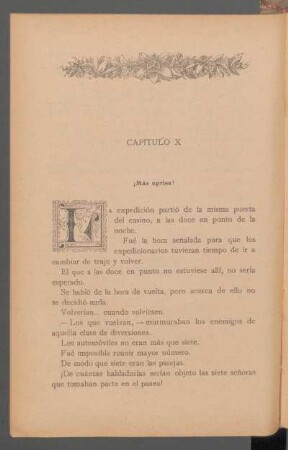 Capítulo X - ¡Más aprisa!