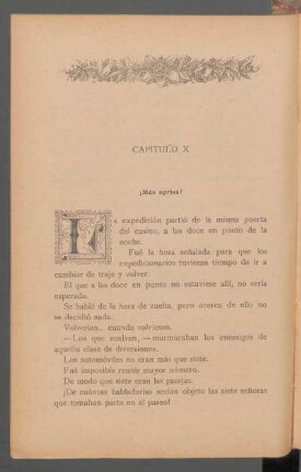 Capítulo X - ¡Más aprisa!