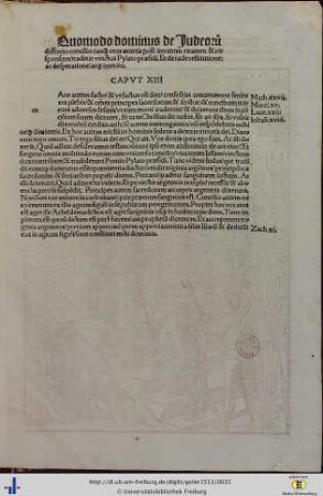 Quomodo dominus de Judeoru[m] … Caput XIII.