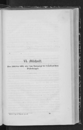 VI. und VII. Abschnitt. Von 1686 bis 1712: die democratischen Bewegungen und ihr Ausgang bis zur Vollendung des Hauptrecesses. (Das Titelblatt dieses Abschnitts ist unvollständig.)