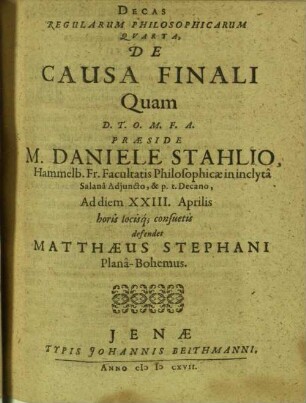 De causa finali