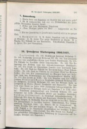 38. Preußens Niedergang 1806/1807.