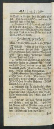 Je länger / je lieber