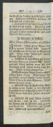 Je länger / je lieber